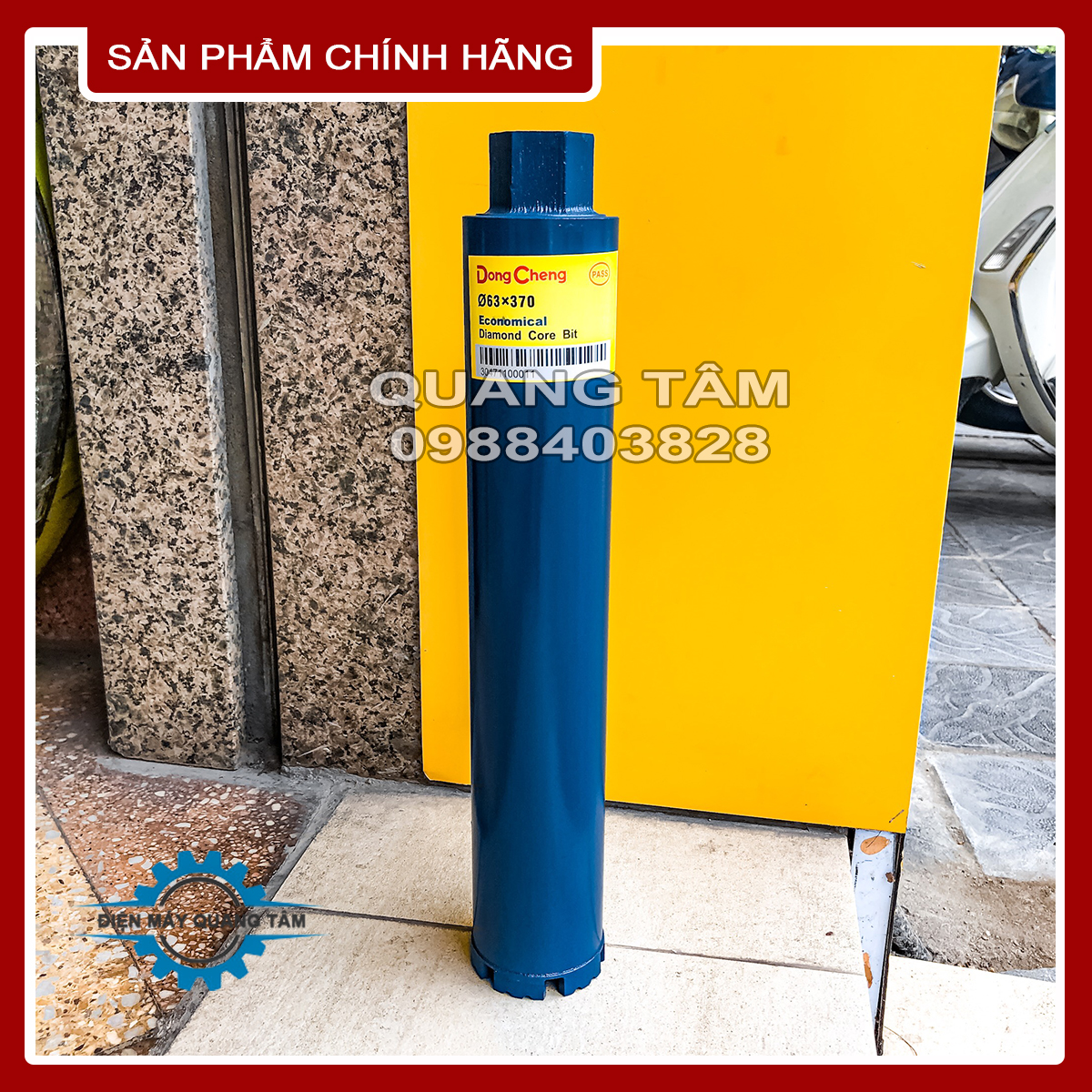 Mũi khoan rút lõi bê tông phi 63 x 370mm dongcheng