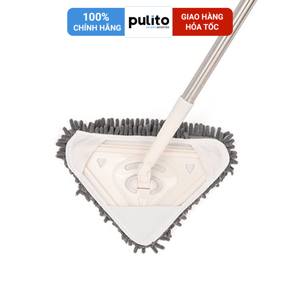 Chổi lau đa năng,cây lau kính tam giác xoay 180 độ cỡ lớn cán dài 2M CLN-M3