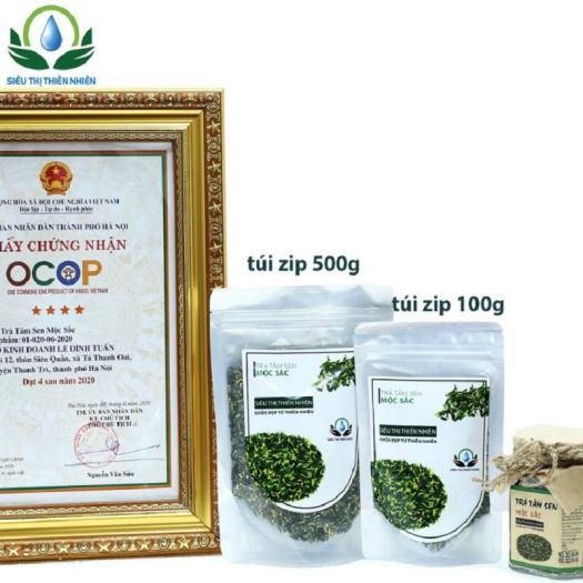 Trà Tâm Sen Khô MỘC SẮC, Trà An Thần Ngủ Ngon, Trà Tim Sen hỗ trợ mất ngủ Hạ huyết áp Phù hợp với người già huyết áp cao