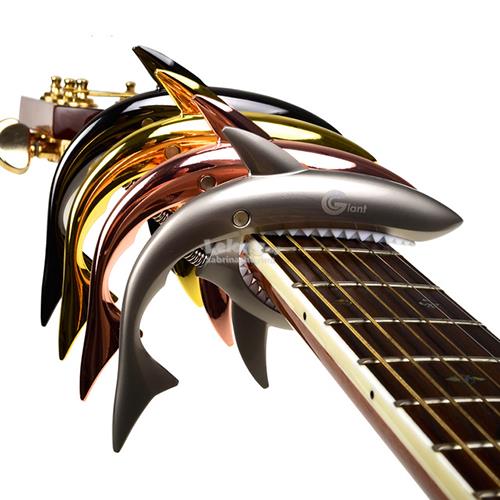 Capo cá mập 4 màu loại dài cho đàn Classic và Acoustic tặng pick