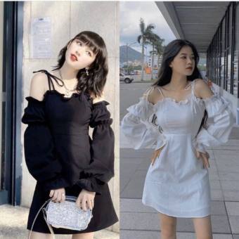 Đầm trễ vai dự tiệc