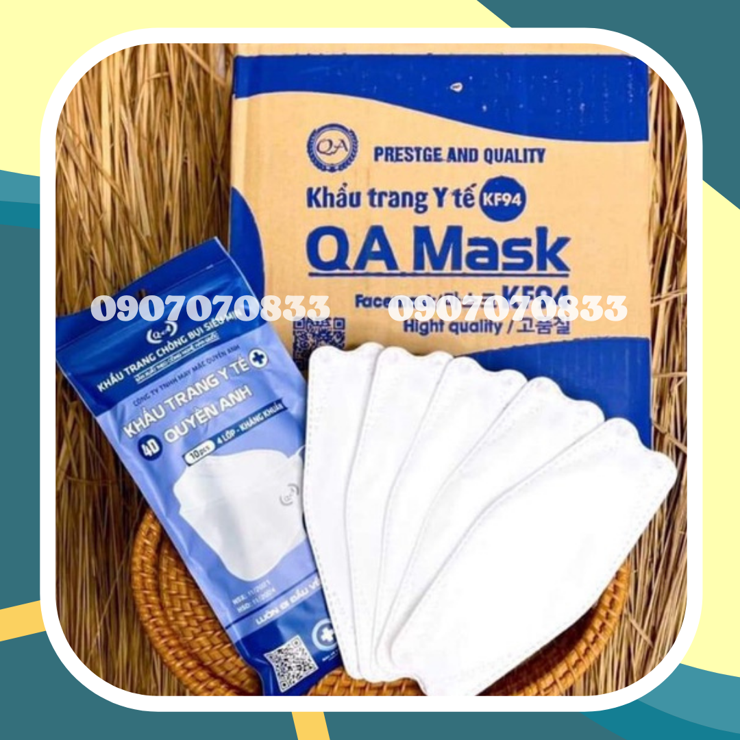 Sỉ 1 thùng khẩu trang 4d mask kf94 quyền anh công nghệ dập hàn quốc