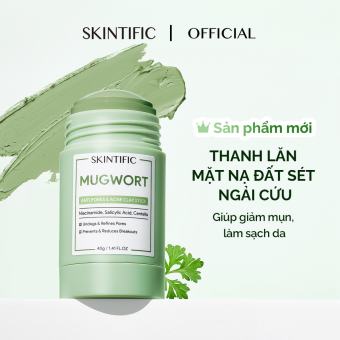 [Sản phẩm mới] SKINTIFIC Thanh lăn mặt nạ đất sét ngải cứu giảm mụn Clay Mask 40g