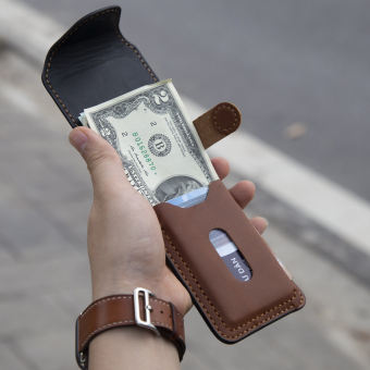 Ví Sen/ Ví Nam/Bóp Nam/Ví kẹp tiền Mini Davis da bò thật nguyên tấm bảo hành 12 tháng [tặng kèm lót giày da ]