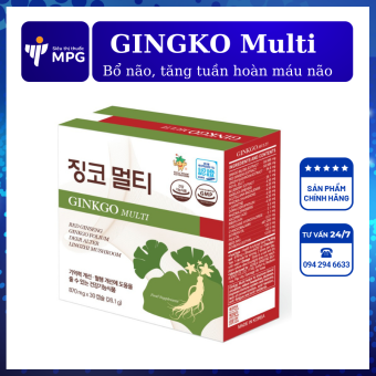 GINKGO Multi Korea: Bổ não,tăng tuần hoàn máu lên não, giảm mệt mỏi do thiếu máu não
