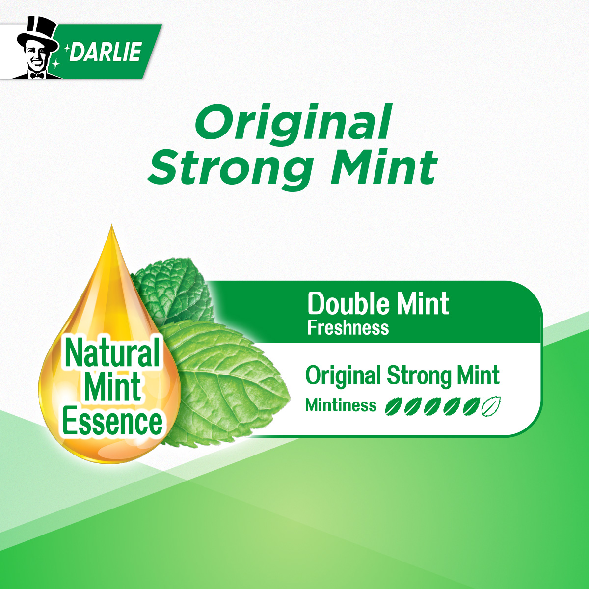 Darlie Double Action Fresh + Clean Toothpaste Original Strong Mint 250g