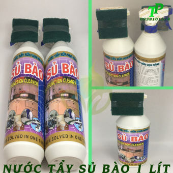 Nước tẩy rửa vạn năng Sủ bào chai 1 lít có tặng kèm miếng chùi