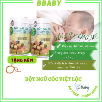 Ngũ Cốc Lợi Sữa VIỆT ORGANIC 23 Loại Hạt Tốt Cho Mẹ và Bé (1KG) - Dinh dưỡng cho con,Lợi sữa cho mẹ
