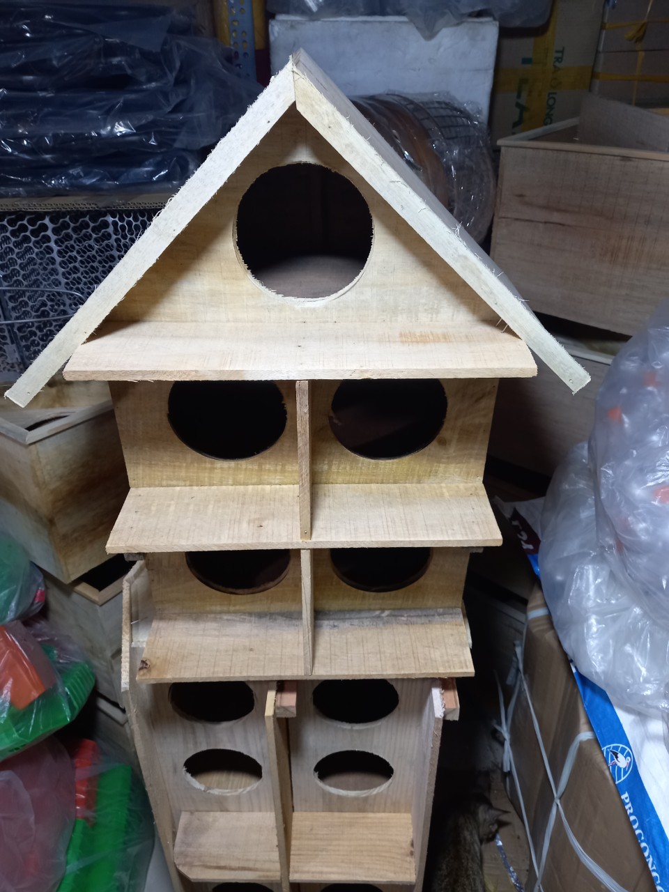 Chuồng chim bồ câu bằng gỗ 5 lỗ