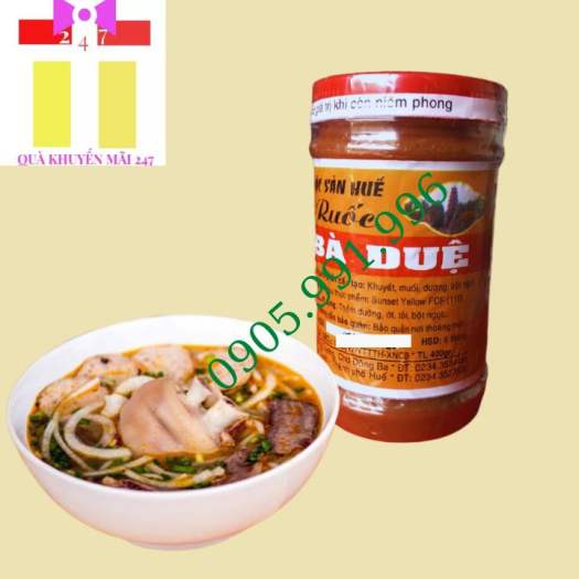 Mắm ruốc Bà Duệ 200g / 400g chuẩn vị bún bò Huế- Quà khuyến mai 247