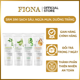 Sữa Rửa Mặt 3IN1 DABO Cao Cấp Hàn Quốc 180ML Trắng Da Ngừa Mụn - Sạch Sâu - Tẩy Nhẹ Tế Bào Chết