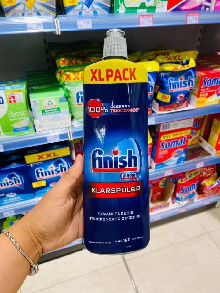Dầu bóng Finish [chất trợ xả, nước làm bóng cho máy rửa bát]