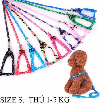Dây dắt chó mèo, Dây đai yếm chó mèo 1-4kg