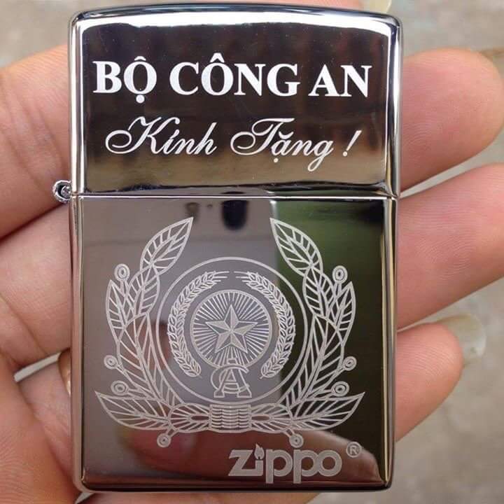 Zippo usa khắc chìm chủ đề bca - bật lửa zippo khắc laser cao cấp