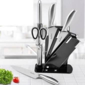 Bộ Dao Nhật Inox 6 Món Cao Cấp Kèm Khay Đựng Rất Đẹp và Sắc