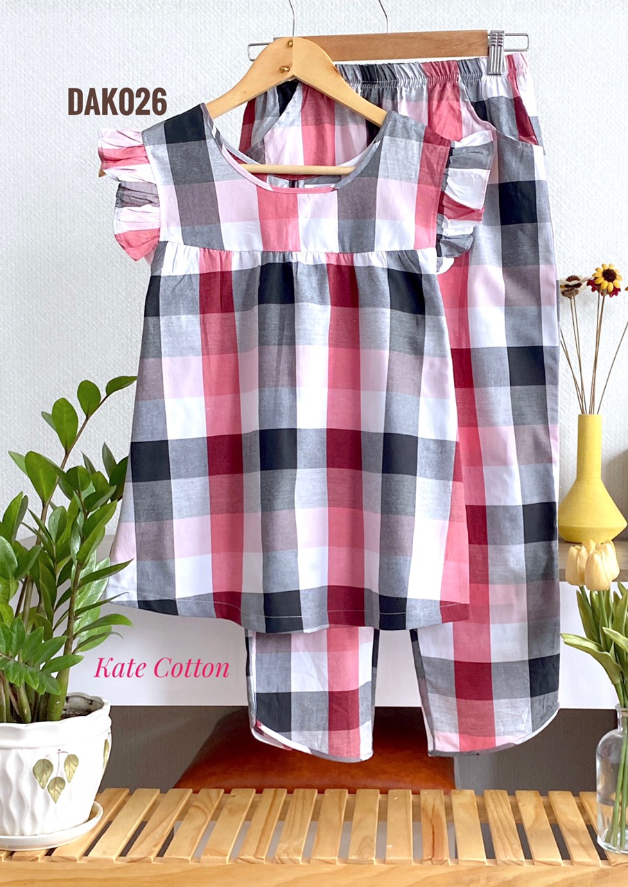 Đồ bộ mặc nhà bộ 9 tấc cánh tiên vải kate cotton xinh xắn