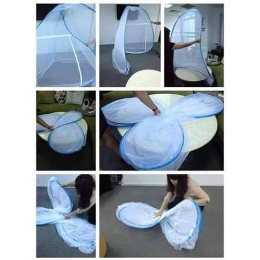 ❉ Màn chụp tự bung xếp gọn 1m8 x 2m sử dụng tiện lợi