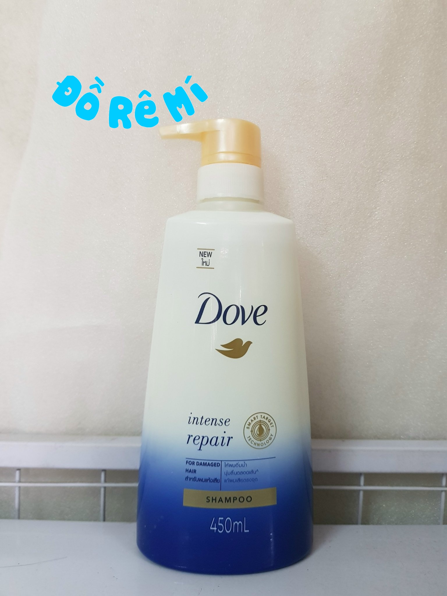Dầu gội Dove 450ml Thái Lan phục hồi hư tổn cho tóc khỏe đẹp