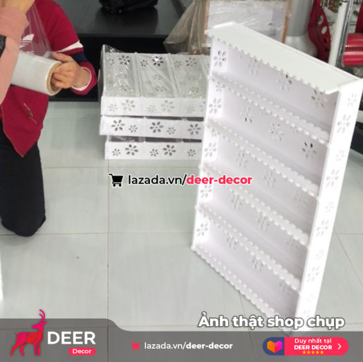 Kệ Để Đồ Nail, Để Nước Sơn Treo Tường Loại Lớn - DEER DECOR