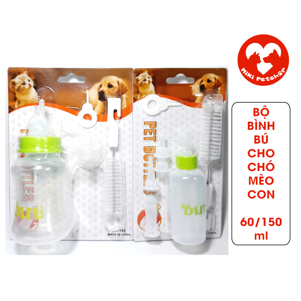 Bộ bình bú sữa dành cho chó mèo con - miki petshop