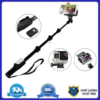 GẬY CHỤP HÌNH YUNTENG 1288- Bộ Gậy Chụp Hình Selfie Tự Sướng Bluetooth Chân Gậy Kéo Dài +Tặng Kèm Remote Bluetooth