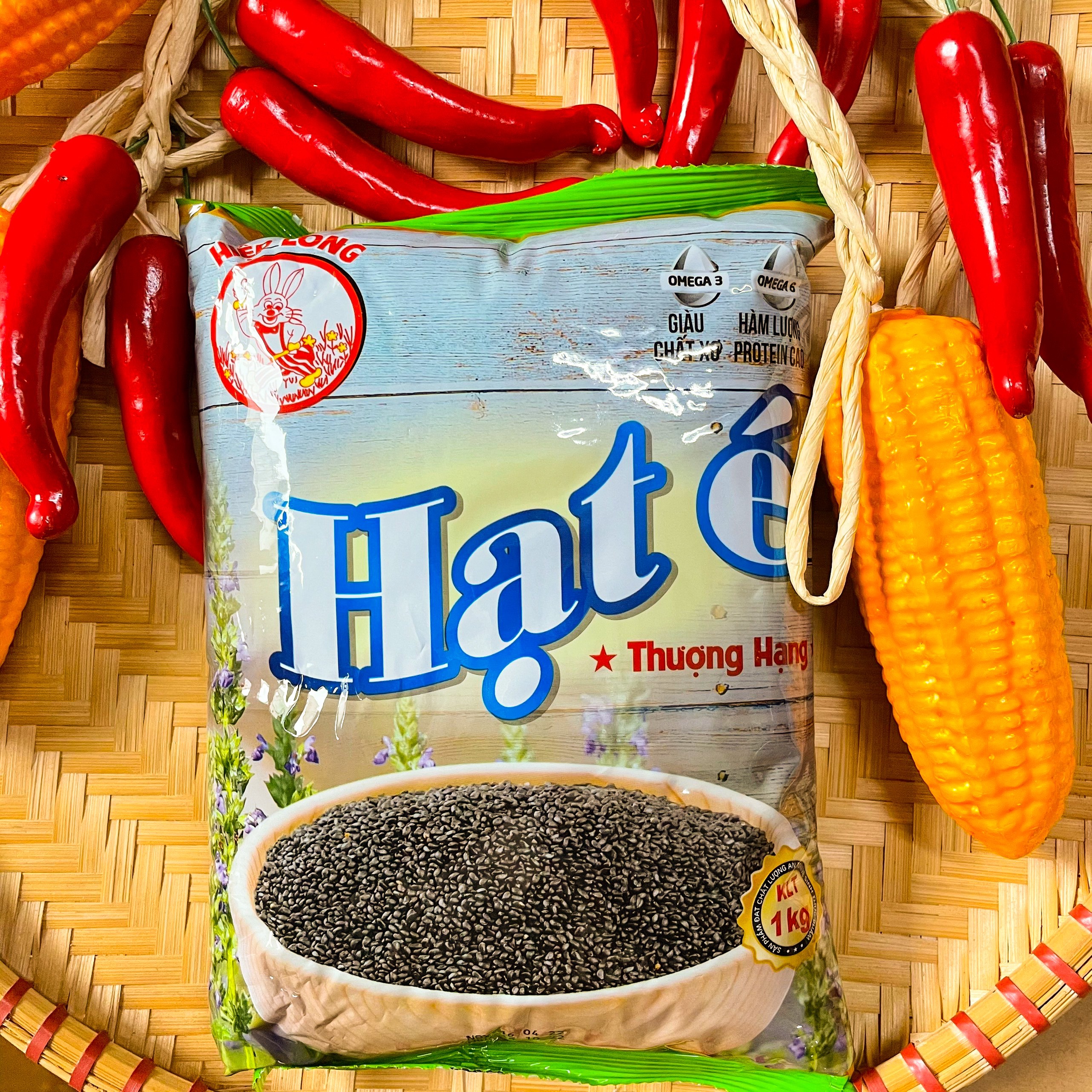 Hạt é sạch nguyên chất hiệp long gói -500gr