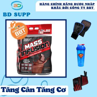 Nutrex Mass Infusion (Túi 5.4KG) Sữa Tăng Cân, Tăng Cơ Nạc Hiệu Quả, Bổ Sung 50G Protein, 22G EAA, 10G BCAA, 19 Liều Dùng