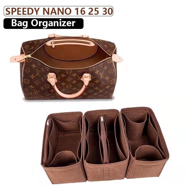 1-214/ LV-S25-1D) Bag Organizer for LV Speedy 25 : Double layer