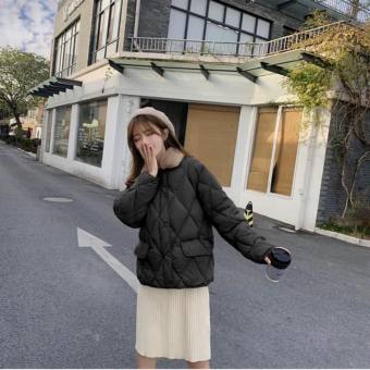 Áo khoác phao trám cổ lông