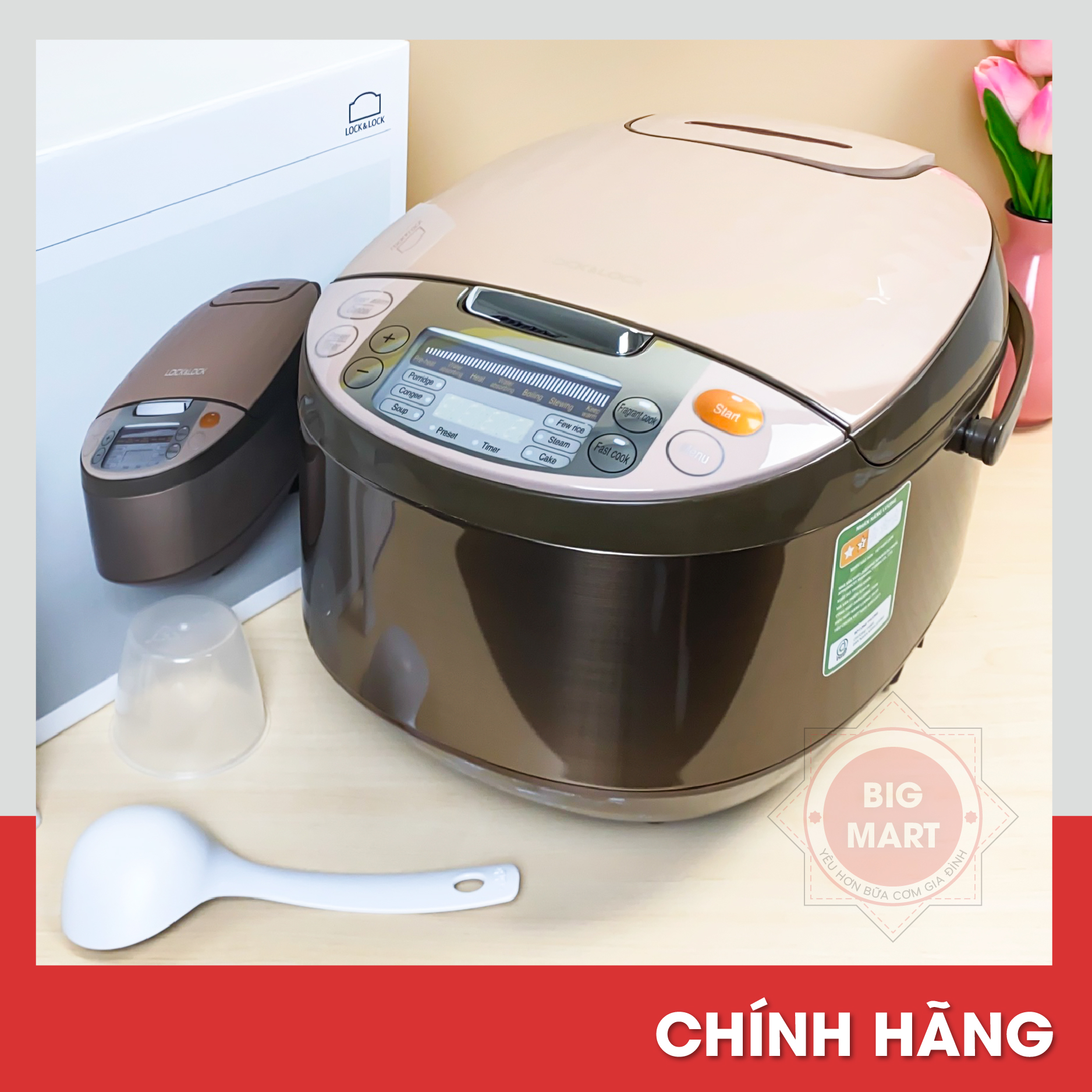 Nồi cơm điện lock&lock ejr156 1.8l 750w