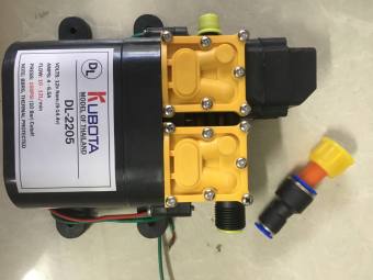 Máy bơm đôi KUBOTA tăng áp lực nước mini 12V 120W Lưu lượng 9L/phút Tự động hút và ngắt nước