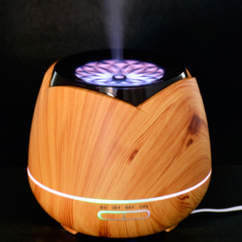 Máy xông tinh dầu vân gỗ AROMA-500ML