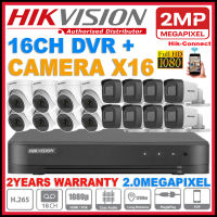 HIK HIKVISION 16-CHANNEL 2.0MP CCTV Full HD 2MP 1080P DVR+Camera 16CH Package SET P2P phone view support night vision