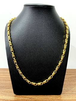 Dây Chuyền Nam Đốt Ngắn Mạ Vàng 18K