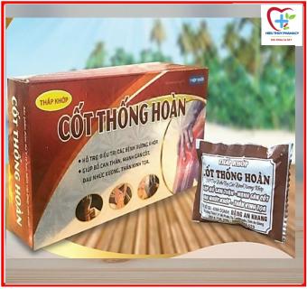 Viên Uống Thấp Khớp Cốt Thống Hoàn - Hổ trợ đau khớp - Đau thần kinh tọa - Thoát vị đĩa đệm , Bổ gan Thận , mạnh gân cốt - Hộp 10 gói