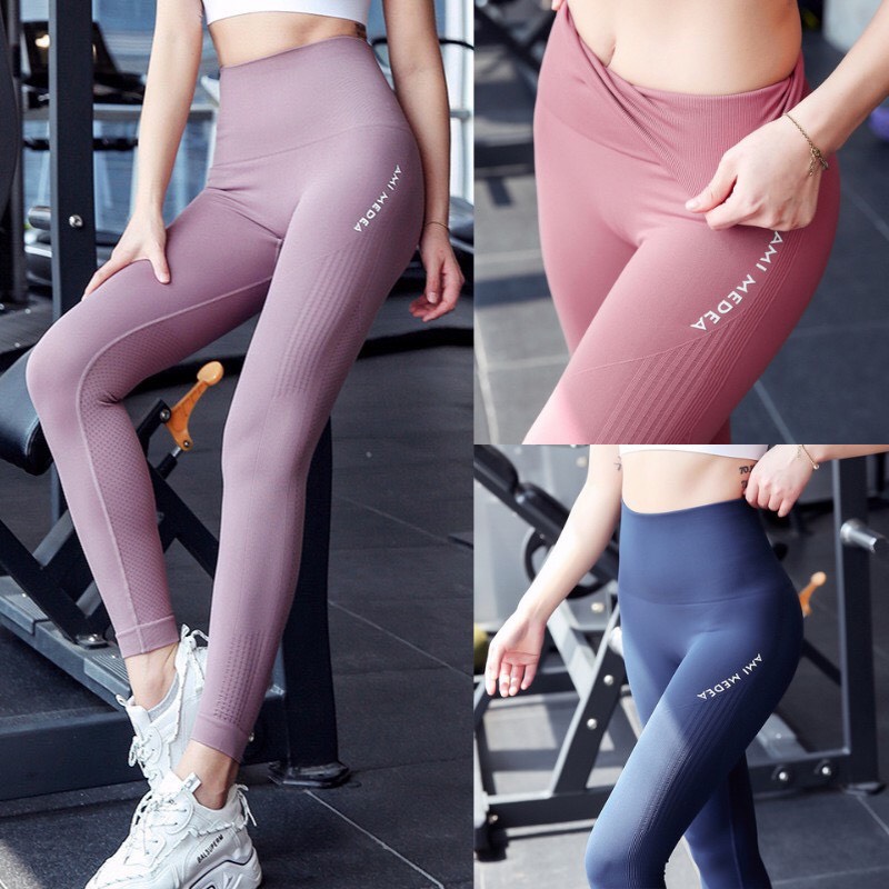 Quần dài tập yoga nữ lưng cao ôm dáng - quần tập gym nữ cao cấp - quần legging nữ - quần nữ ôm bó - đồ tập gym nữ - Q01