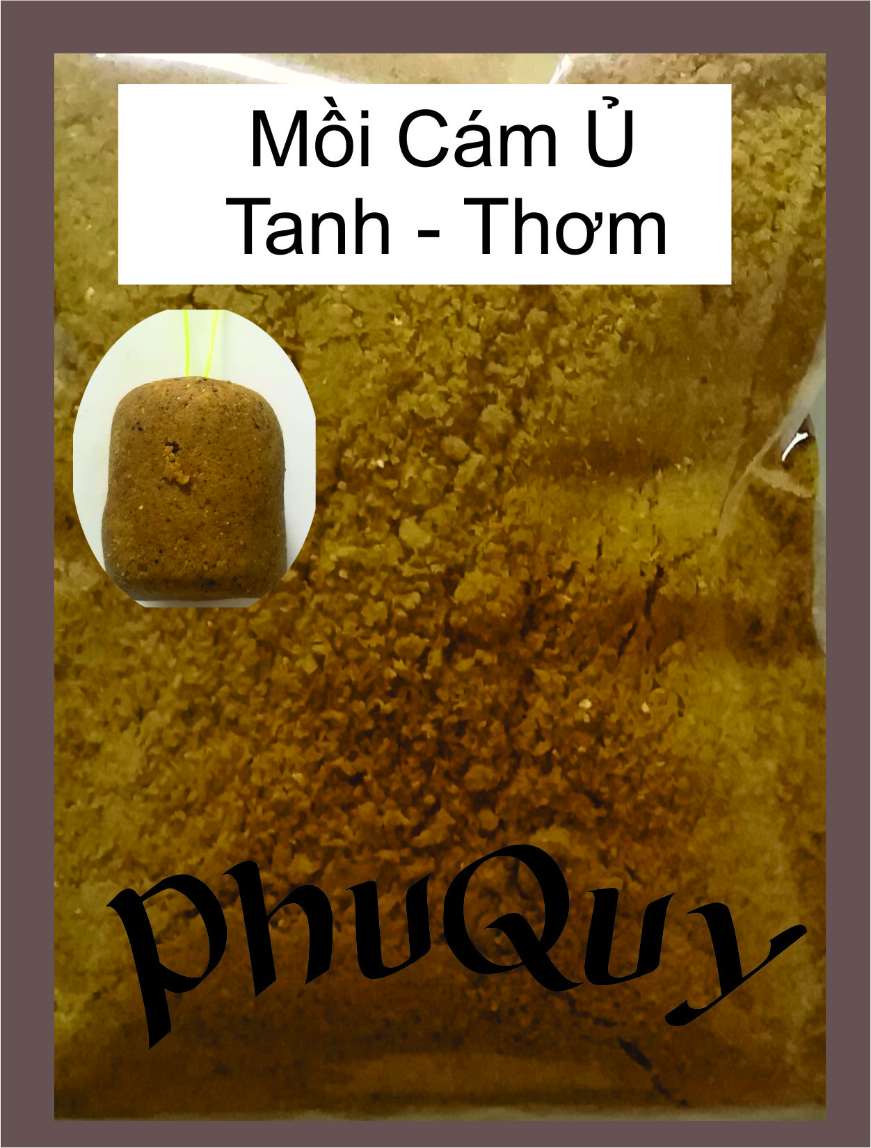 1kg Cám Ủ câu cá chép, trôi - Mè - 1Kg