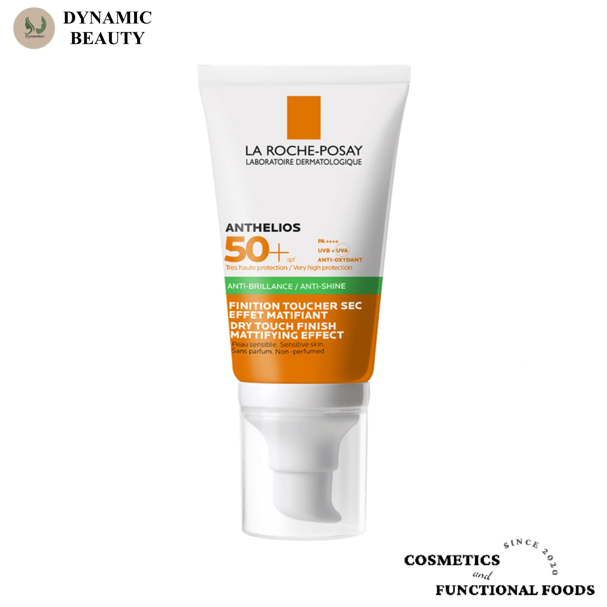 Kem chống nắng dành cho da dầu mụn nhạy cảm LRP anthelios anti-shine gel-cream dry touch 50ml