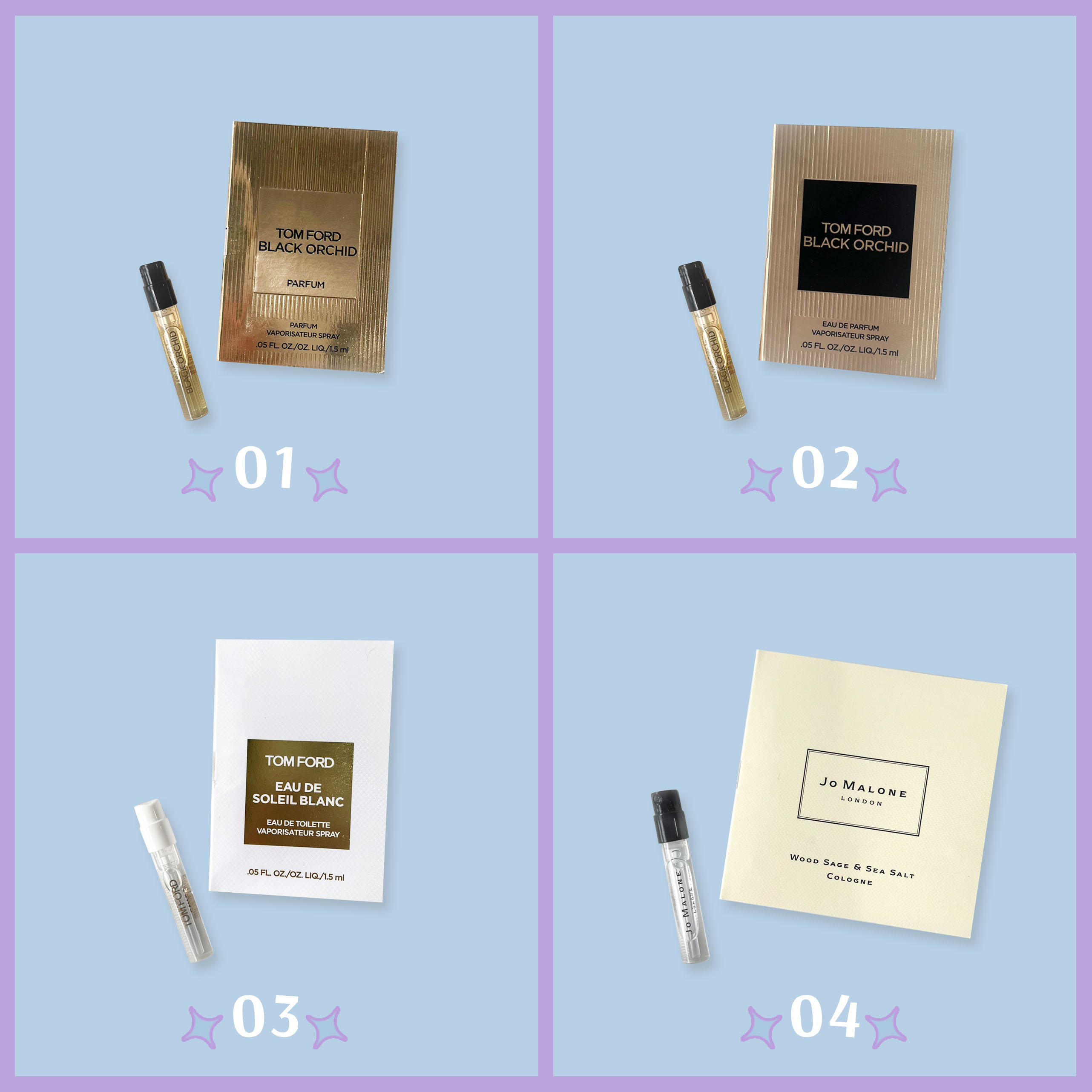 Vial Sample Tom ford, Jo Malone | Mẫu thử nước hoa chính hãng | vial nước hoa cao cấp