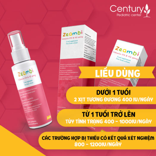 Vitamin D3K2 Zeambi nhập khẩu Anh 30 ML, giúp hấp thụ canx, cải thiện chứng trằn trọc, khó ngủ, rụng tóc vành khăn, đổ mồ hôi trộm... ở trẻ