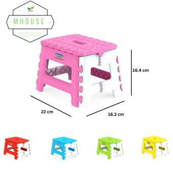 Ghế nhựa xếp mini Duy Tân gấp gọn cho bé kích thước 22 x 18.3 x 16.4 cm