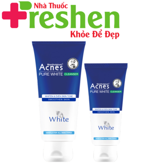 Sữa rửa mặt dưỡng trắng và ngăn ngừa mụn Acnes Pure White Cleanser 100g