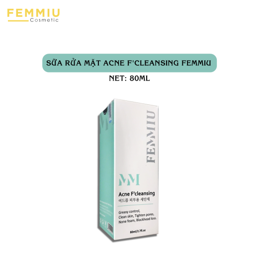 Sữa Rửa Mặt Cho Da Mụn Femmiu 80ml - Chính Hãng Femmiu