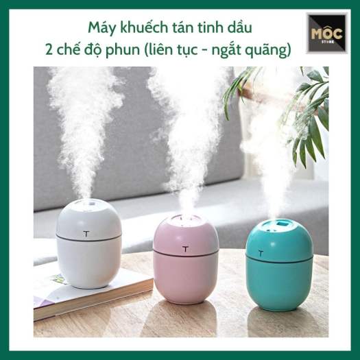 Máy Phun Sương Tinh Dầu Mini Humidifier 220Ml Máy Khuếch Tán Tinh Dầu Phun Sương Tạo Ẩm Cho Phòng Ngủ & Trên Ôtô Đèn Xông Tinh Dầu Có Hai Chế Độ Phun & Led 7 Màu Thay Đèn Ngủ & Giúp Xua Duổi Côn Trùng mocstore, loại tốt giá rẻ