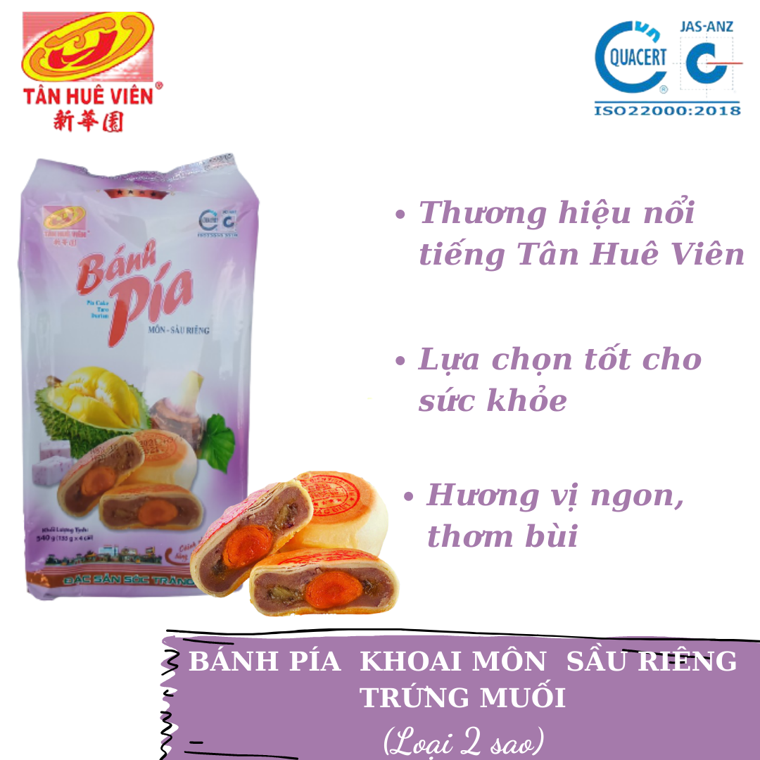 BÁNH PÍA KHOAI MÔN LOẠI 2 SAO (400g_4 cái)