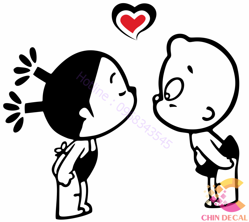 Miếng tem dán xe ô tô , trang trí cửa xe ô tô , trang trí không gian hình em bé