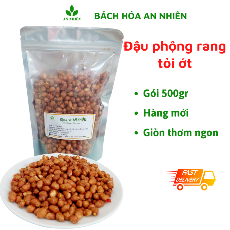 Đậu phộng rang tỏi ớt 500gr An Nhiên