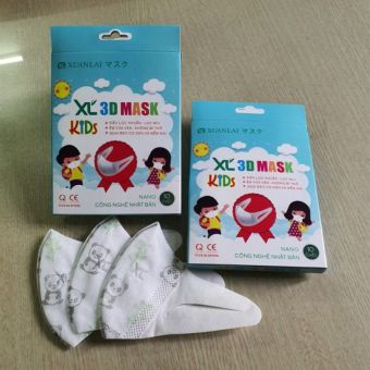 Hộp khẩu trang 3d mask trẻ em Xuân Lai 10 cái/ hộp