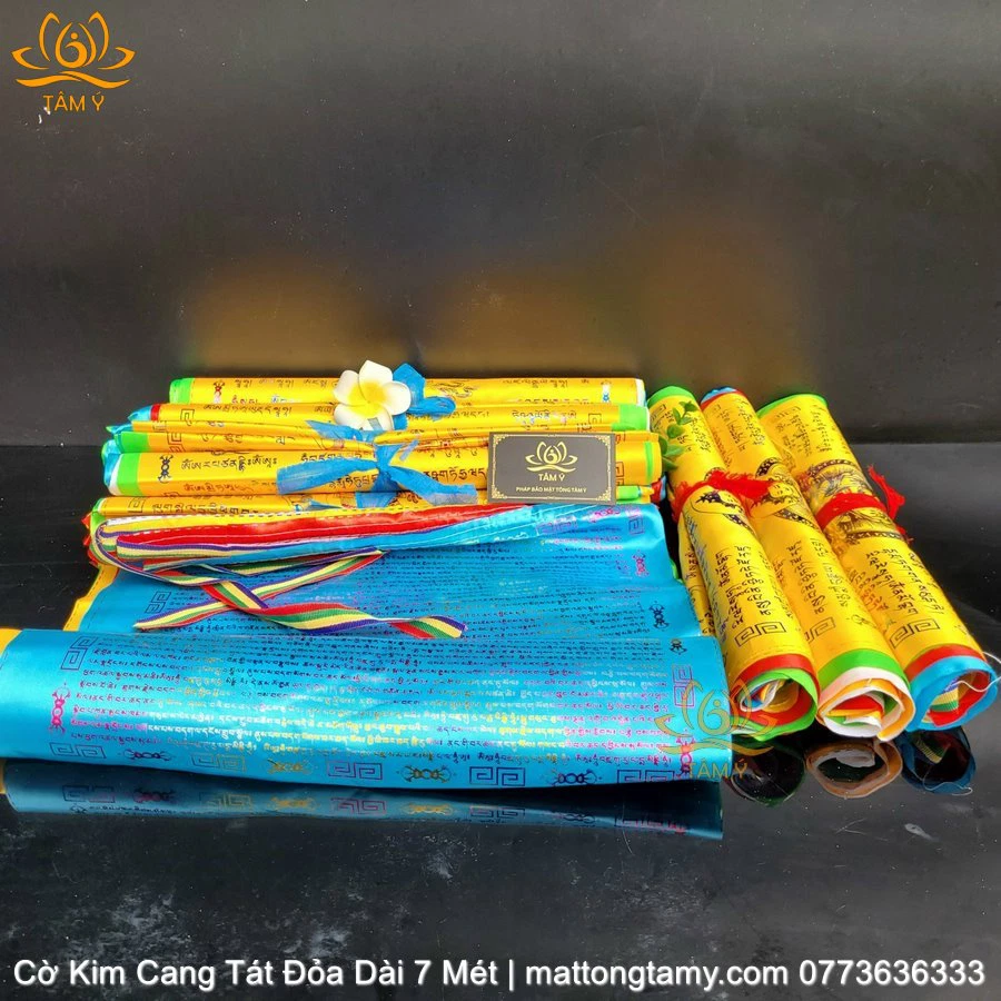 Cờ các vị phật bổn tôn mật tông: liên hoa sinh, tara, quan âm, kim cang tát đỏa, pháp bảo vật phẩm mật tông tâm ý