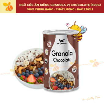 Ngũ Cốc Giảm Cân Ăn Kiêng Granola Siêu Hạt Mix Sữa Chua Sấy Khô Befresco Vị Chocolate (300G)